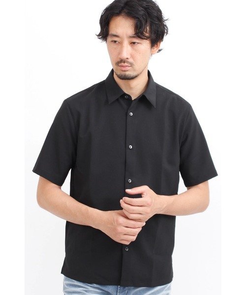 HIGH STREET HIGH STREET∴AIR BREEZE 半袖シャツ トルネードマート トップス シャツ・ブラウス オレンジ ブルー ブラック ベージュ