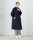 【SALE/37%OFF】COMME CA ISM 2WAY ウール混 ロングコート コムサイズム ジャケット・アウター その他のジャケット・アウター ネイビー...