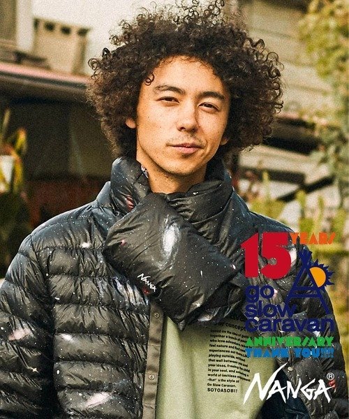 go slow caravan 【GSC15周年】NANGA×GSC 目立っちゃブルダウンマフラー ゴースローキャラバン ファッ..