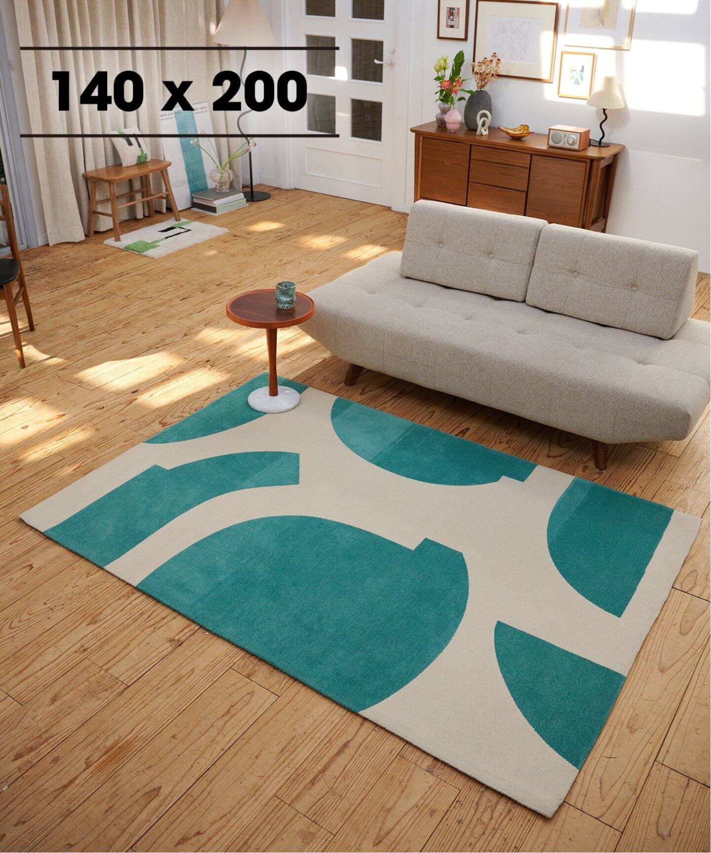 JOURNAL STANDARD FURNITURE OAKMONT RUG 140X200 オークモント ラグ ジャーナルスタンダードファニチャー インテリア・生活雑貨 カーペット・ラグ・マット グリーン【送料無料】