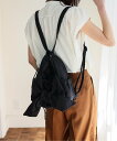 【SALE/33%OFF】Depral 2wayリボンショルダーパフリュック ヴィータフェリーチェ バッグ リュック・バックパック ブラック【送料無料】