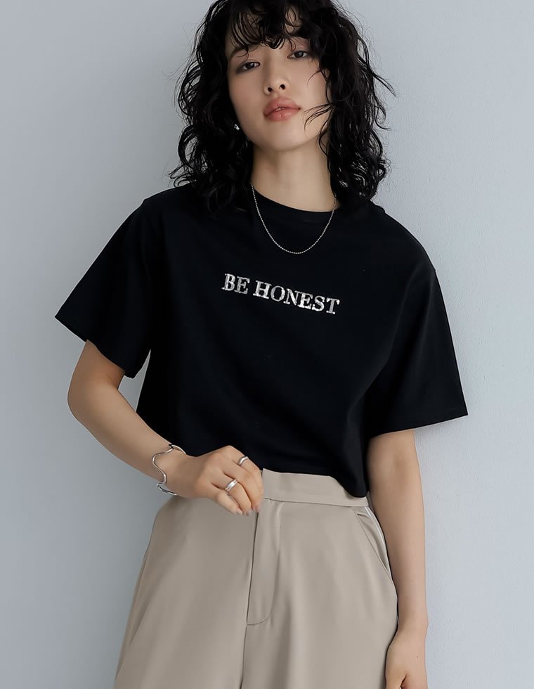 楽天市場】スパンコール tシャツ（柄刺繍）（レディース
