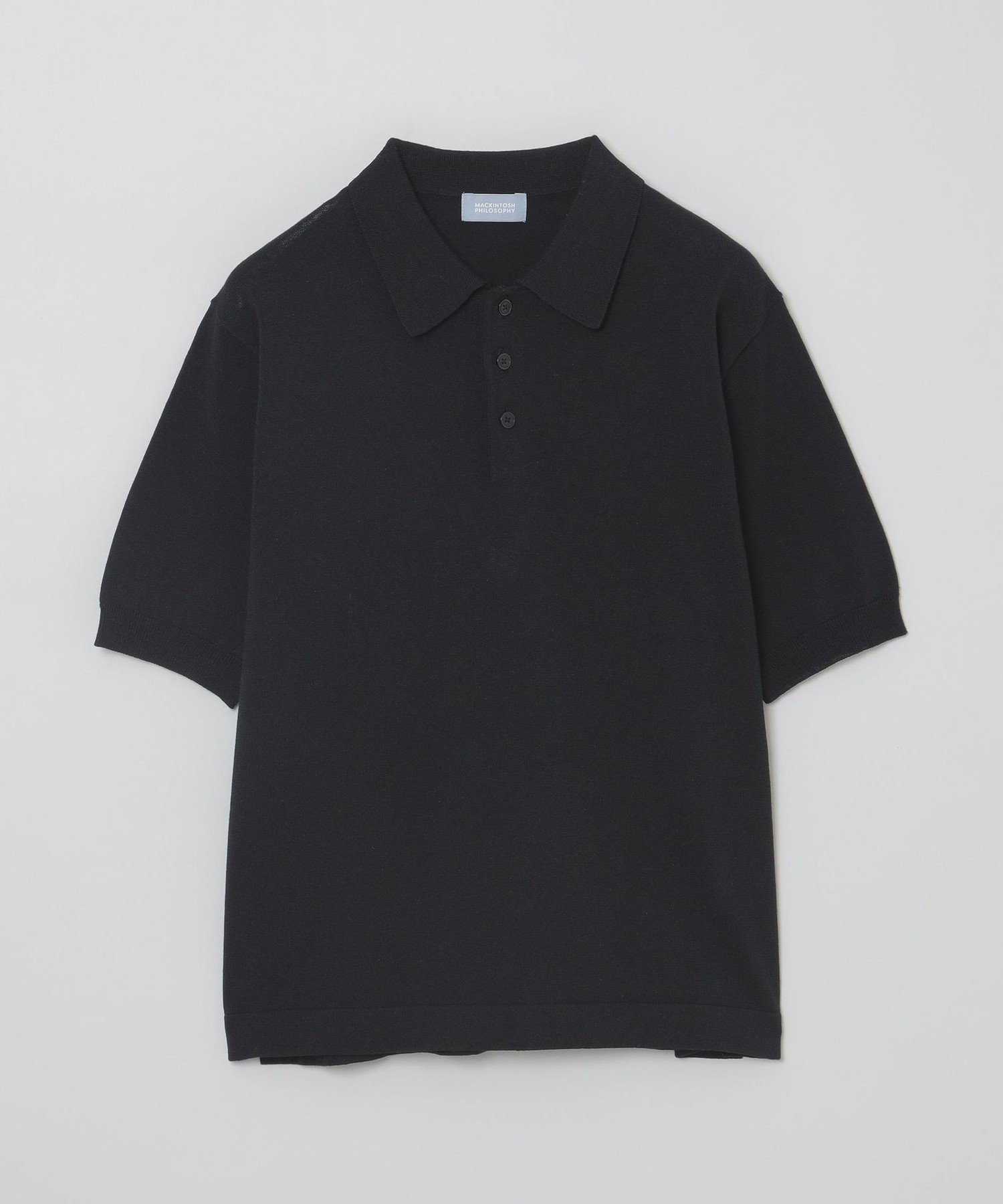 【SALE／30%OFF】MACKINTOSH PHILOSOPHY GREY LABEL リネンミックスニットポロ マッキントッシュ フィロソフィー トップス ニット ブラック レッド オレンジ ベージュ【送料無料】