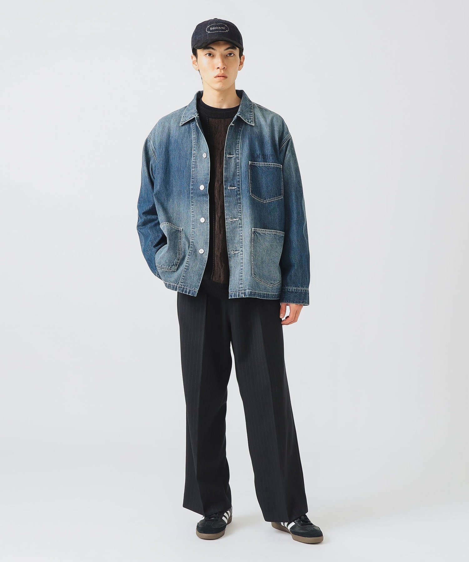 【SALE／40%OFF】BEAMS HEART MEN ヴィンテージ デニムカバーオール ビームス ハート ジャケット・アウター ブルゾン・ジャンパー ネイビー【送料無料】