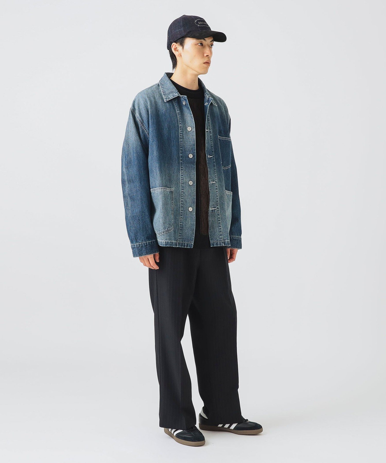 【SALE／40%OFF】BEAMS HEART MEN ヴィンテージ デニムカバーオール ビームス ハート ジャケット・アウター ブルゾン・ジャンパー ネイビー【送料無料】