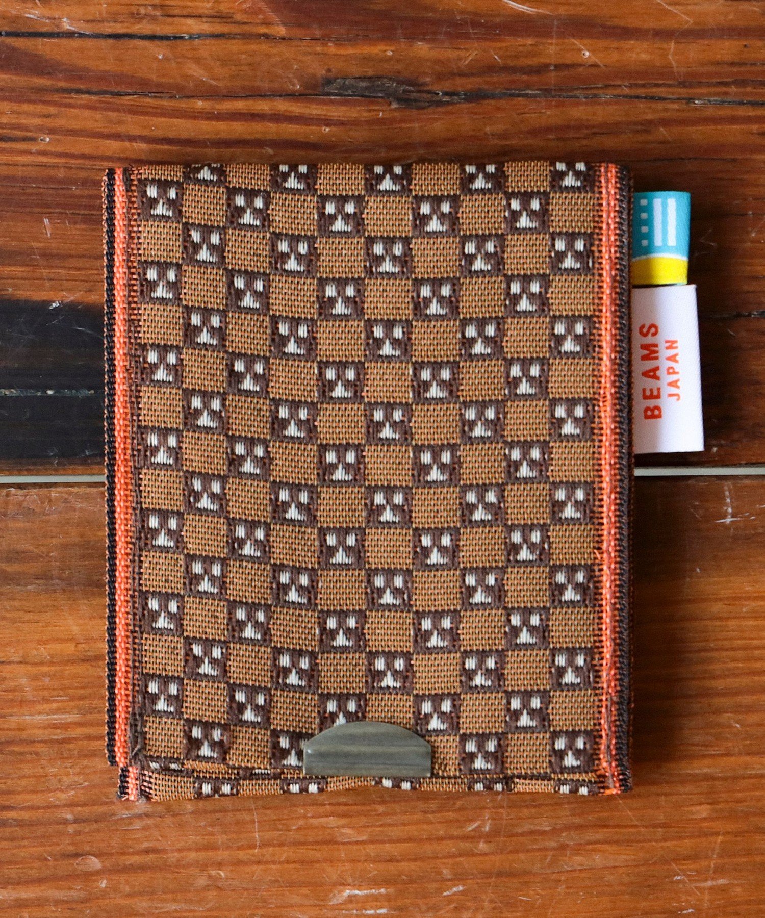 BEAMS JAPAN 【京伝TEXTILE】【別注】?田織物 / 山東京伝小紋 畳縁小物入れ 土間太夫 ビームス ジャパン 財布・ポーチ・ケース その他の財布・ポーチ・ケース