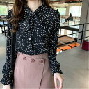 【SALE/30%OFF】Aimoon シフォン シャツブラウス レディース ミニミニストア トップス シャツ・ブラウス ホワイト ブラック グリーン