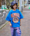 PAIRMANON STREET 【PAIRMANON STREET】アソート カレッジ プリント ビッグシルエット 半袖 Tシャツ ペアマノン トップス その他のトップス ブルー イエロー グリーン ホワイト