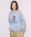 BEAMS T 【SPECIAL PRICE】フィッシュ ベアー スウェット フーディー ビームスT トップス パーカー・フーディー グレー ブラック【送料無料...