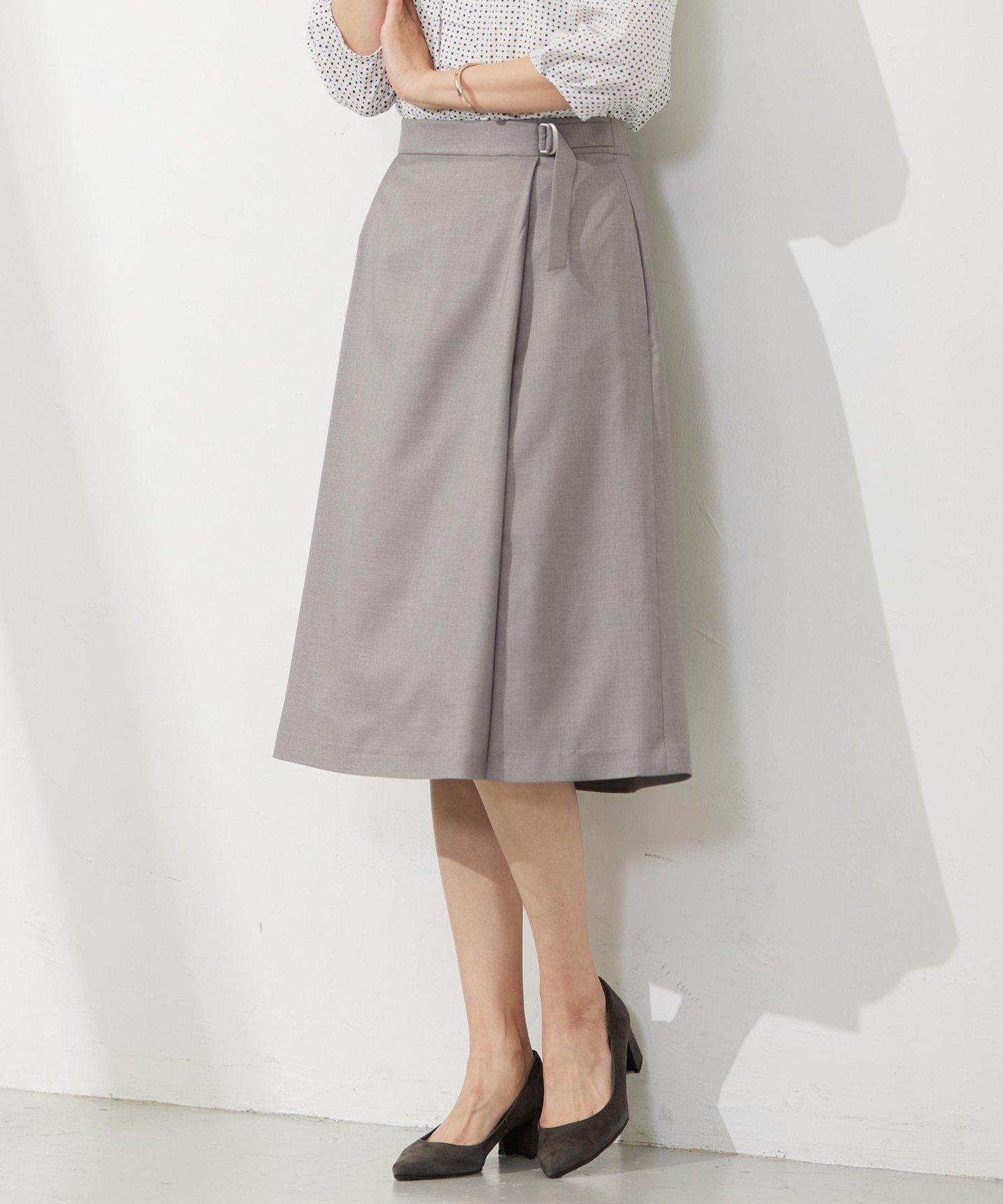 J.PRESS 【セットアップ対応・洗える・UVケア・速乾】 OXIJEWELストレッチ スカート 