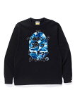 A BATHING APE ABC CAMO JAPANESE LETTERS L/S TEE 