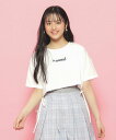 【SALE/40%OFF】PINK-latte 【2点SET】裾リボンガーリーTシャツセット ピンク ラテ トップス アンサンブル ピンク ブルー ホワイト