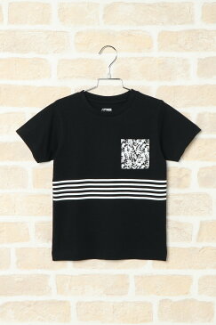 【SALE／25%OFF】ikka TS2 ソウガラポケツキT イッカ カットソー キッズカットソー ブラック ホワイト