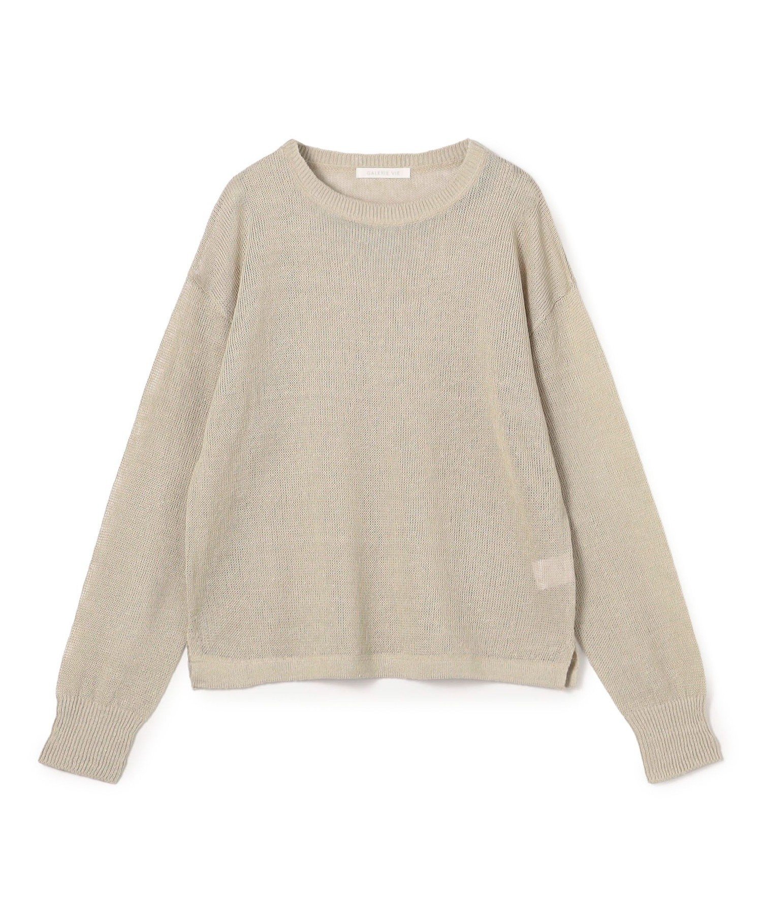 GALERIE VIE リネンコード クルーネックプルオーバー トゥモローランド トップス ニット レッド ベージュ グレー【送料無料】