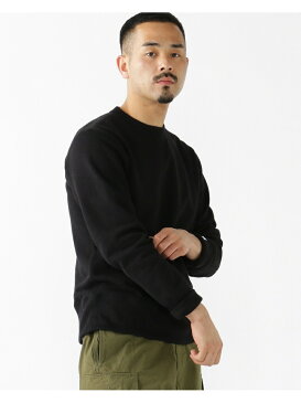 BEAMS MEN LOOPWHEELER * BEAMS PLUS / 別注 アスレチック クルーネック スウェット ビームス メン カットソー スウェット グレー ホワイト ネイビー【送料無料】