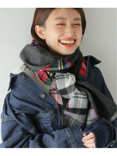 Wool Cashmere Patchwork Scarf 21098610000540: Red Wool Cashmere Patchwork Scarf 21098610000540: Red