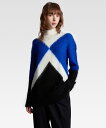 【SALE／40%OFF】TOMMY HILFIGER (W)TOMMY HILFIGER(トミーヒルフィガー) Argyle Color Block Alpaca Sweater トミーヒルフィガー トップス ニット ブルー【送料無料】