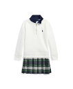 POLO RALPH LAUREN (ガールズ 4才~6才)プラッド プリーテッド フリース ドレス ラルフローレン ワンピース・ドレス ドレス ホワイト【送料無料】