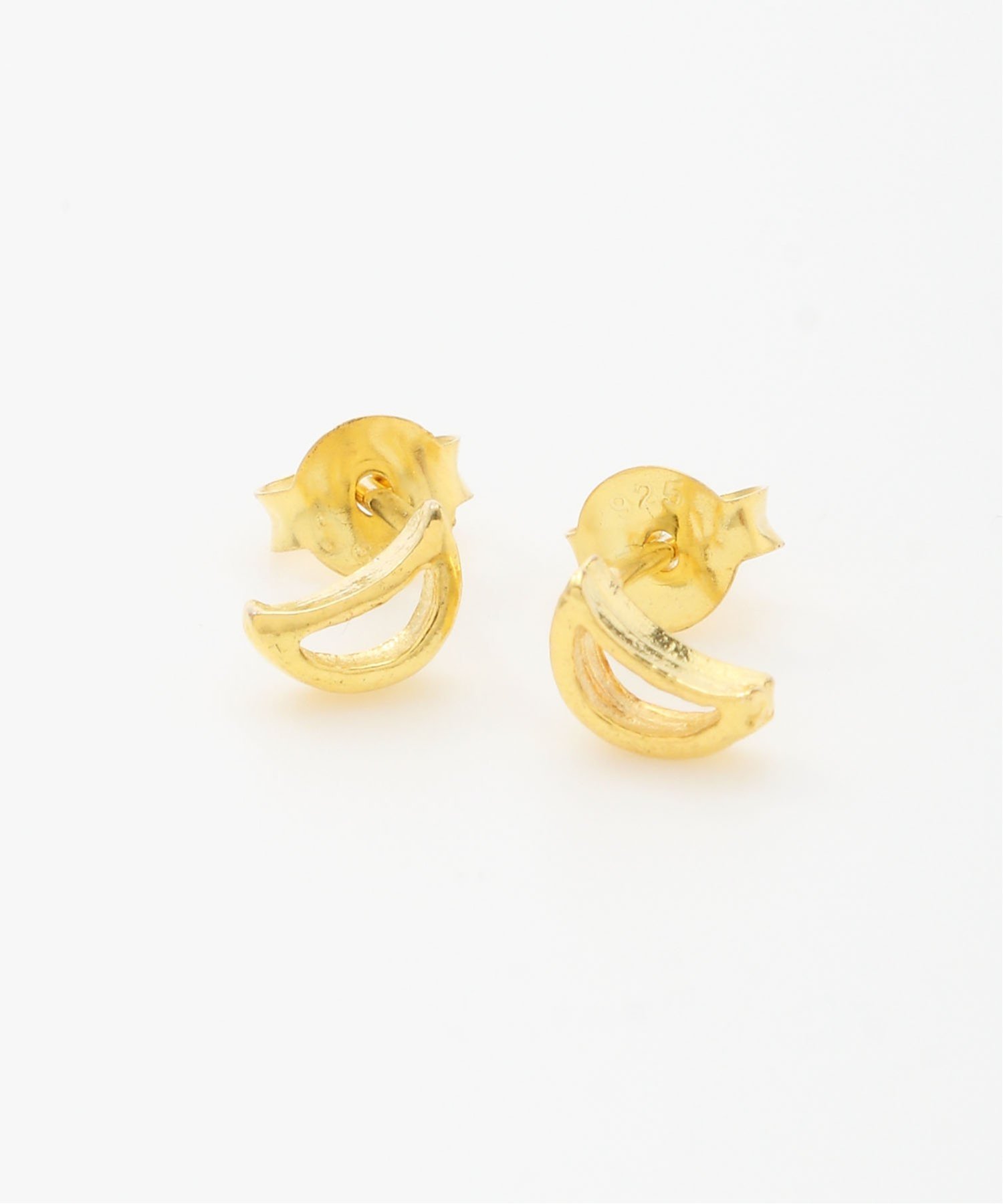 SCALABLANCHE SCALABLANCHE/(U)GOLDムーンピアス(SV925) スカラ アクセサリー・腕時計 ピアス ゴールド【送料無料】