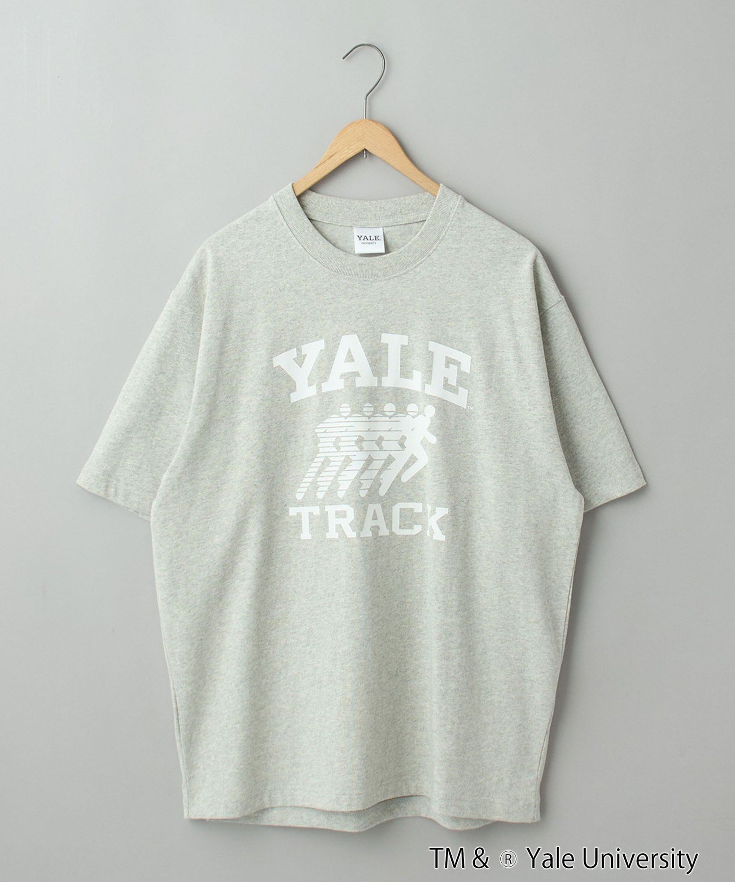 YALE別注 カレッジプリントTシャツ コーエン トップス カットソー・Tシャツ イエロー ホワイト ネイビー グレー
