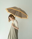 YECCA VECCA 【晴雨兼用】Wpc.遮光オーガンジーバイカラー日傘 イェッカヴェッカ ファッション雑貨 傘・長傘 ブラウン