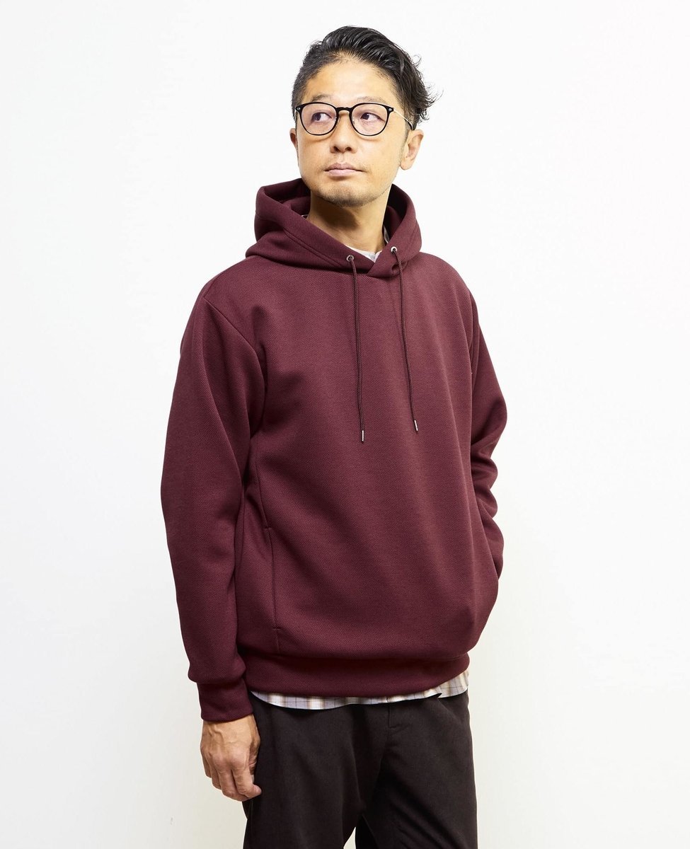 MEN'S MELROSE アヤクッションスプリットラグランフーディ メンズメルローズ トップス パーカー・フー..