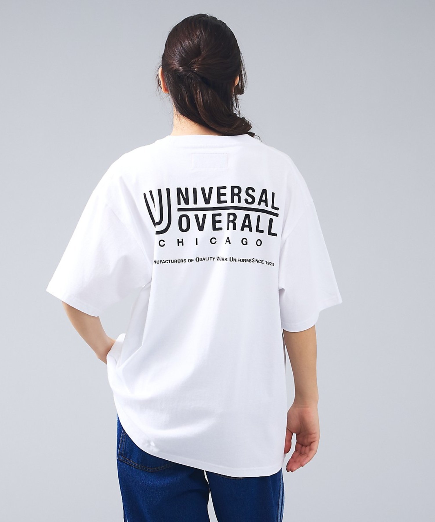 ABAHOUSE LASTWORD 【UNIVERSAL OVERALL/ユニバーサルオーバーオール】LOGO BA アバハウス トップス カットソー・Tシャツ ブルー グリーン ホワイト ネイビー ブラック【送料無料】
