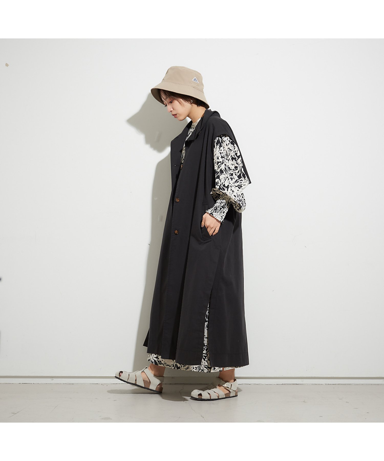 【SALE/60%OFF】NOMINE 2WAYトレンチコート ノミネ ジャケット・アウター トレンチコート グリーン ベージュ ブラック【送料無料】