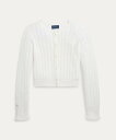 POLO RALPH LAUREN (ガールズ 7才~16才)ポインテールニット コットン カーディガン ラルフローレン トップス カーディガン ホワイト【送料...