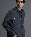 【SALE/15%OFF】aimoha MENS 【aimoha neo】 MULTI POCKET DENIM SHIRT アイモハ トップス シャツ・ブラウス ネイビー【送料無料】