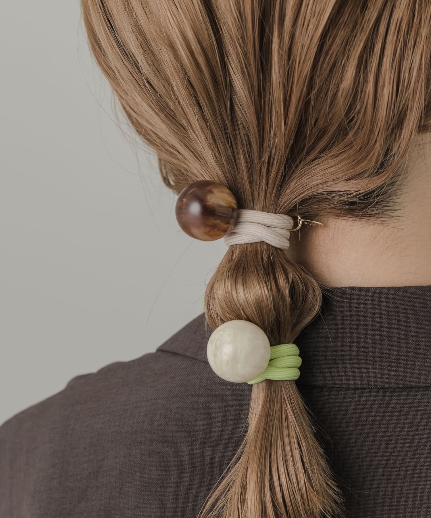SMELLY カラフルボール2セットヘアポニー スメリー ヘアアクセサリー ヘアゴム