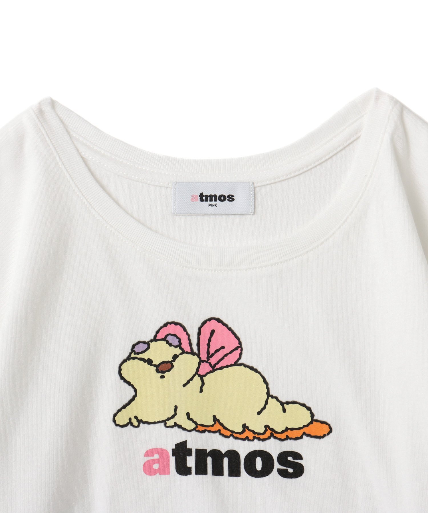atmos pink MARIA SAKURAI x atmos pink キャタずんT-shirt WHITE アトモス トップス カットソー・Tシャツ ホワイト
