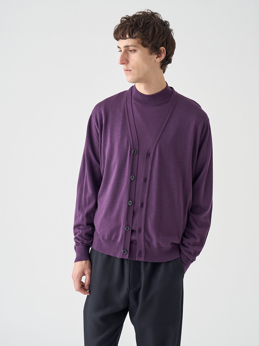 JOHN SMEDLEY Vネック長袖ニットカーディガン ｜ HALIN ｜ 30G MODERN FIT ジョンスメドレー トップス ニット【送料無料】