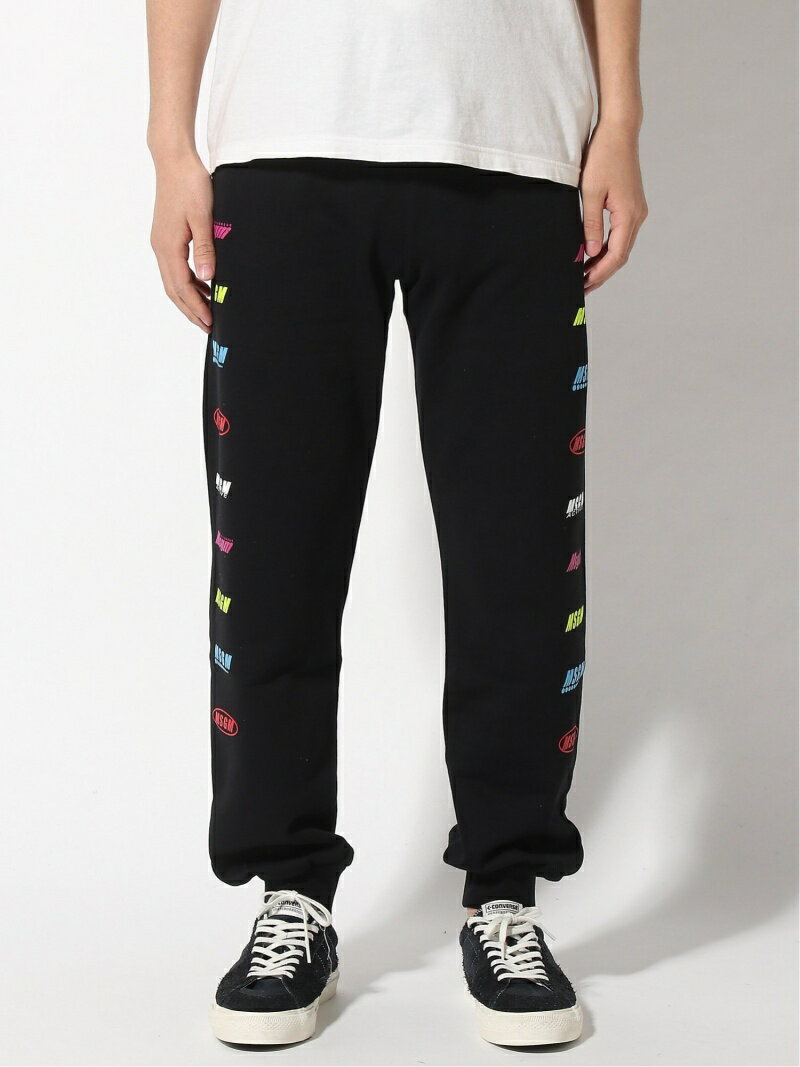 【SALE／30%OFF】MSGM (M)MENS.PANTS 2945MP09 エムエスジーエム パンツ/ジーンズ スウェットパンツ ブラック ホワイト【送料無料】