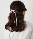 a.v.v [KIDS]リボンポニー アー・ヴェ・ヴェ ヘアアクセサリー その他のヘアアクセサリー ピンク ブルー ホワイト ブラック