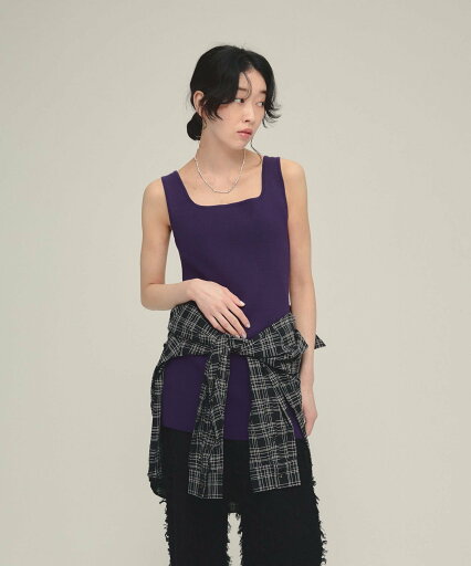 eL 12G Fit Mini One-piece ジーナシス ワンピース・ドレス チュニック ブラック パープル【送料無料】 eL 12G Fit Mini One-piece ジーナシス ワンピース・ドレス チュニック ブラック パープル【送料無料】