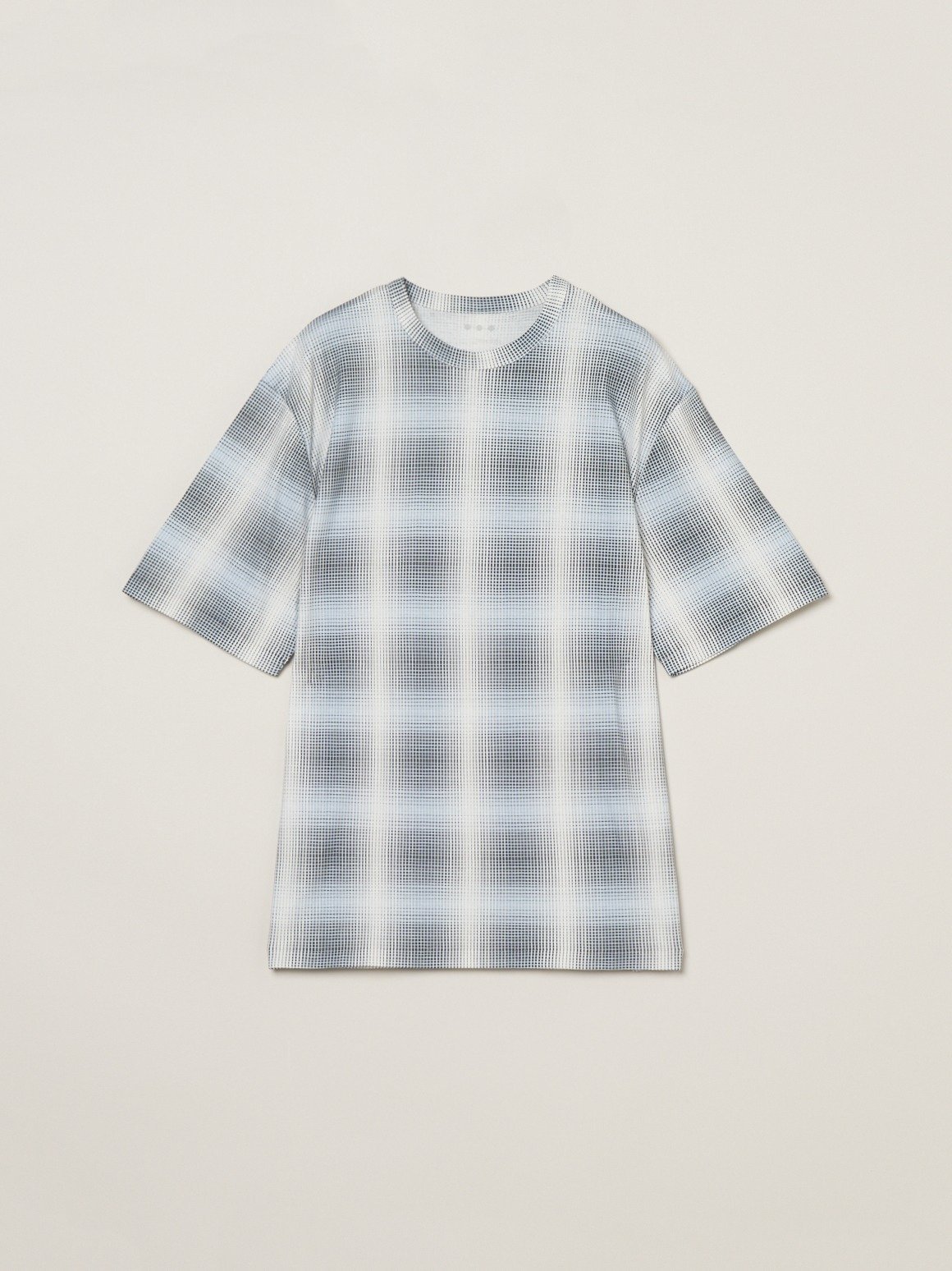【SALE／50%OFF】three dots Men's shadow check print t-shirt スリードッツ トップス カットソー・Tシャツ【送料無料】