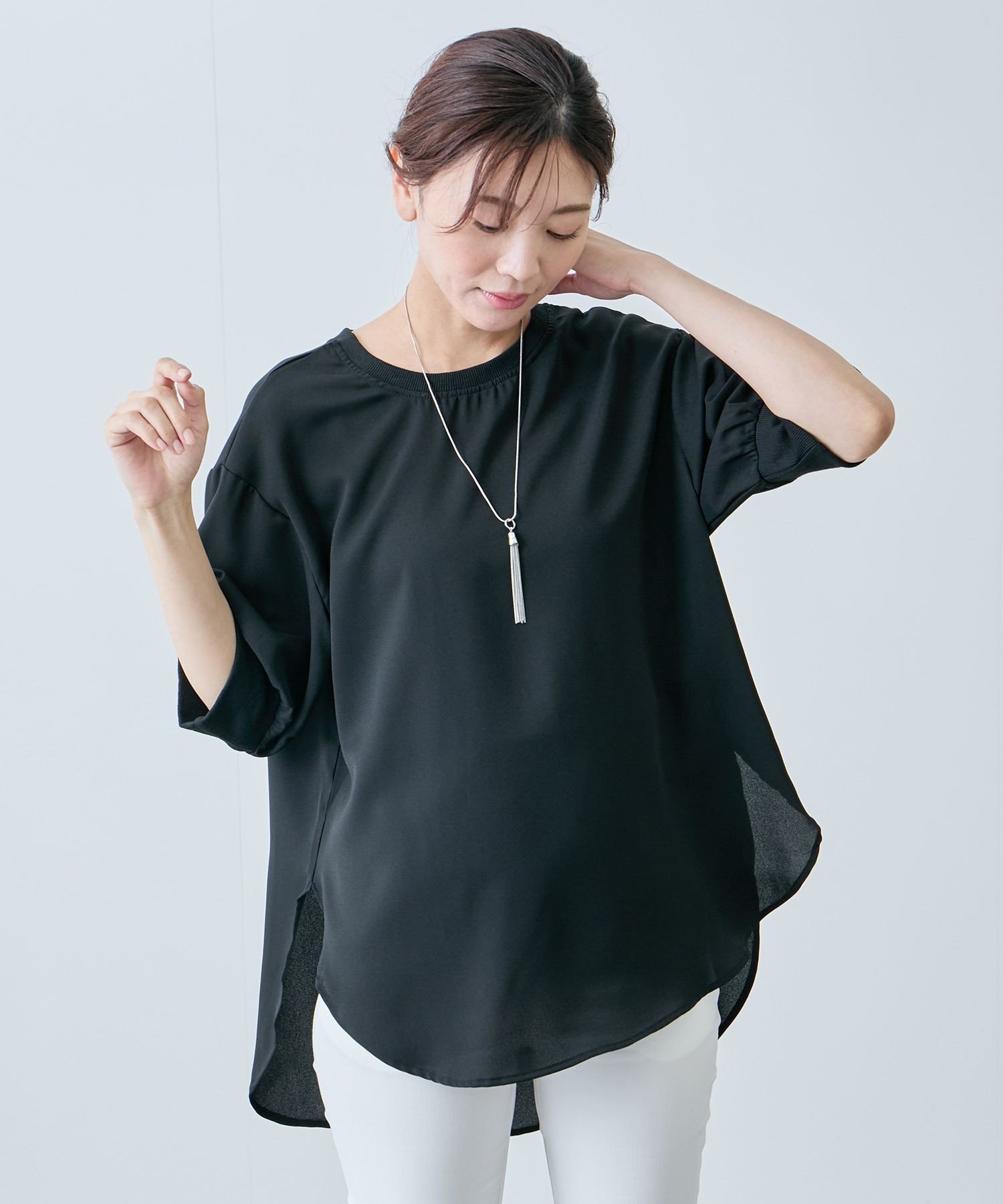 JAYRO バックボタン付きプルオーバー ジャイロ トップス その他のトップス ワインレッド ホワイト グレー グリーン ブラック【送料無料】