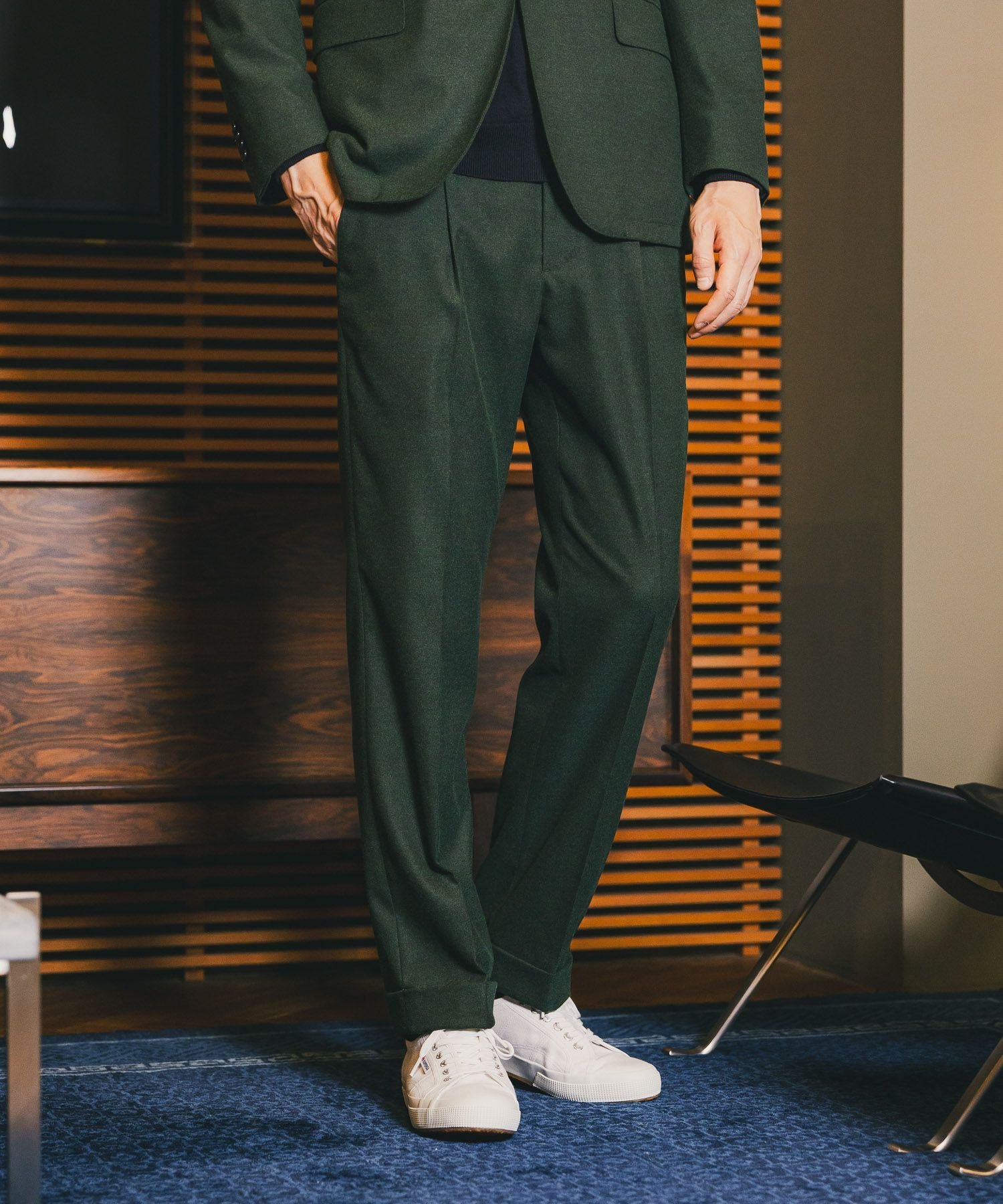 GLOBAL WORK ストレッチ起毛TRパンツ/Salon de GW/581178 グローバルワーク パンツ スラックス・ドレスパンツ グリーン ブラウン【送料無料】のサムネイル