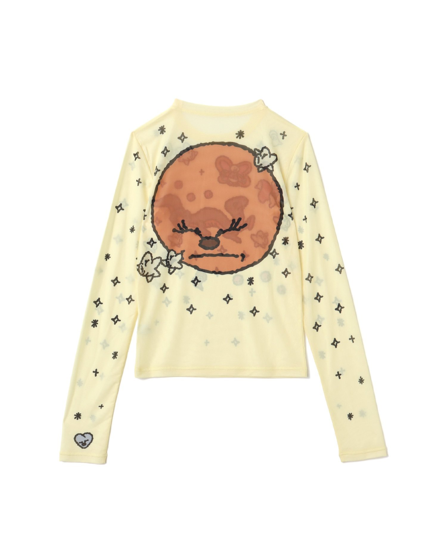 atmos pink MARIA SAKURAI x atmos pink See-Through LS T-shirt BEIGE アトモス トップス カットソー・Tシャツ ベージュ