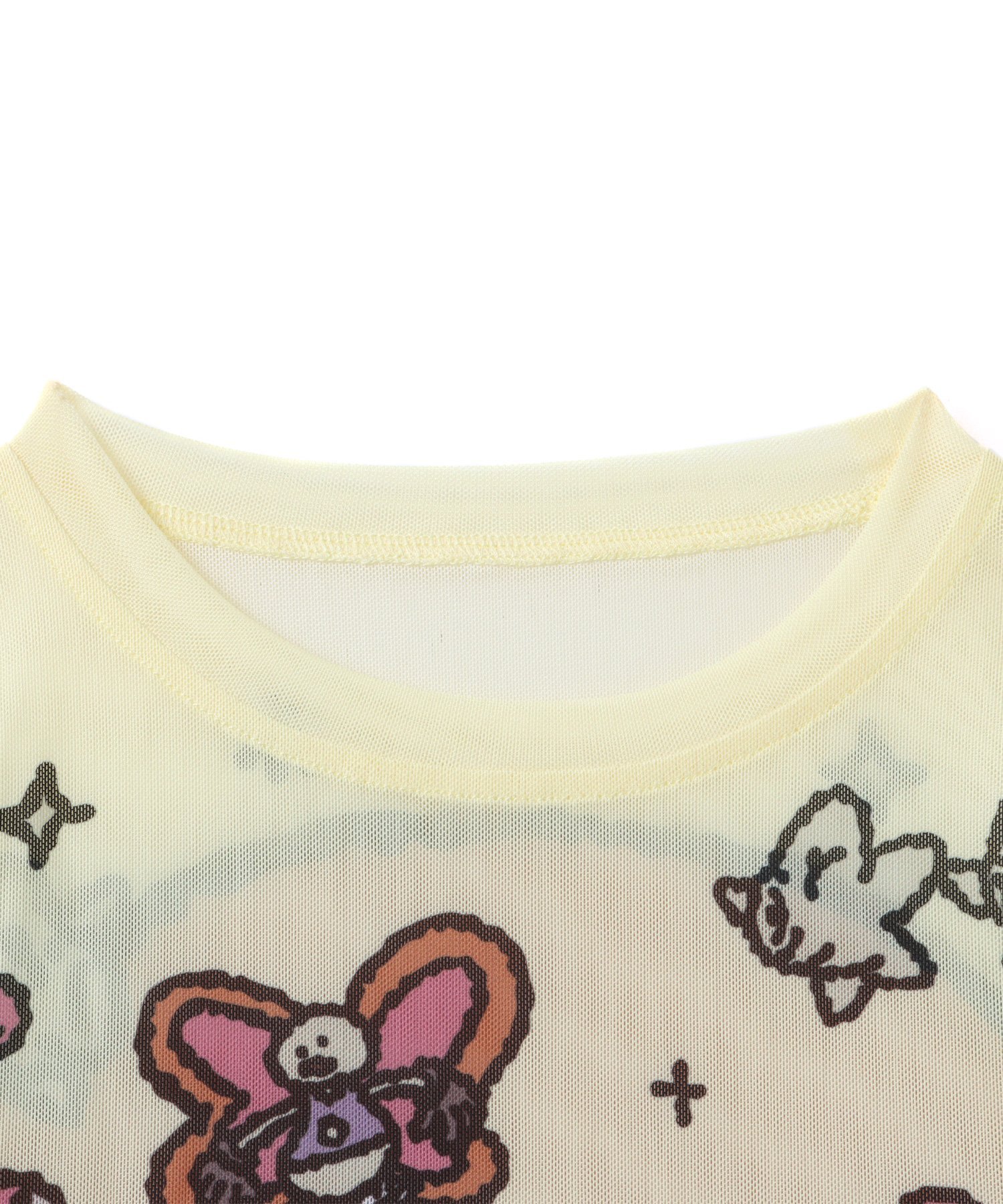 atmos pink MARIA SAKURAI x atmos pink See-Through LS T-shirt BEIGE アトモス トップス カットソー・Tシャツ ベージュ