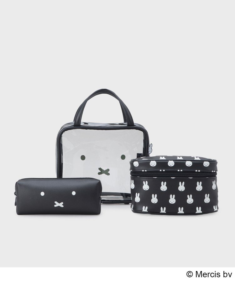 OPAQUE.CLIP ◆【miffy】トラベルポーチセット オペークドットクリップ 財布・ポーチ・ケース ポーチ ブラック