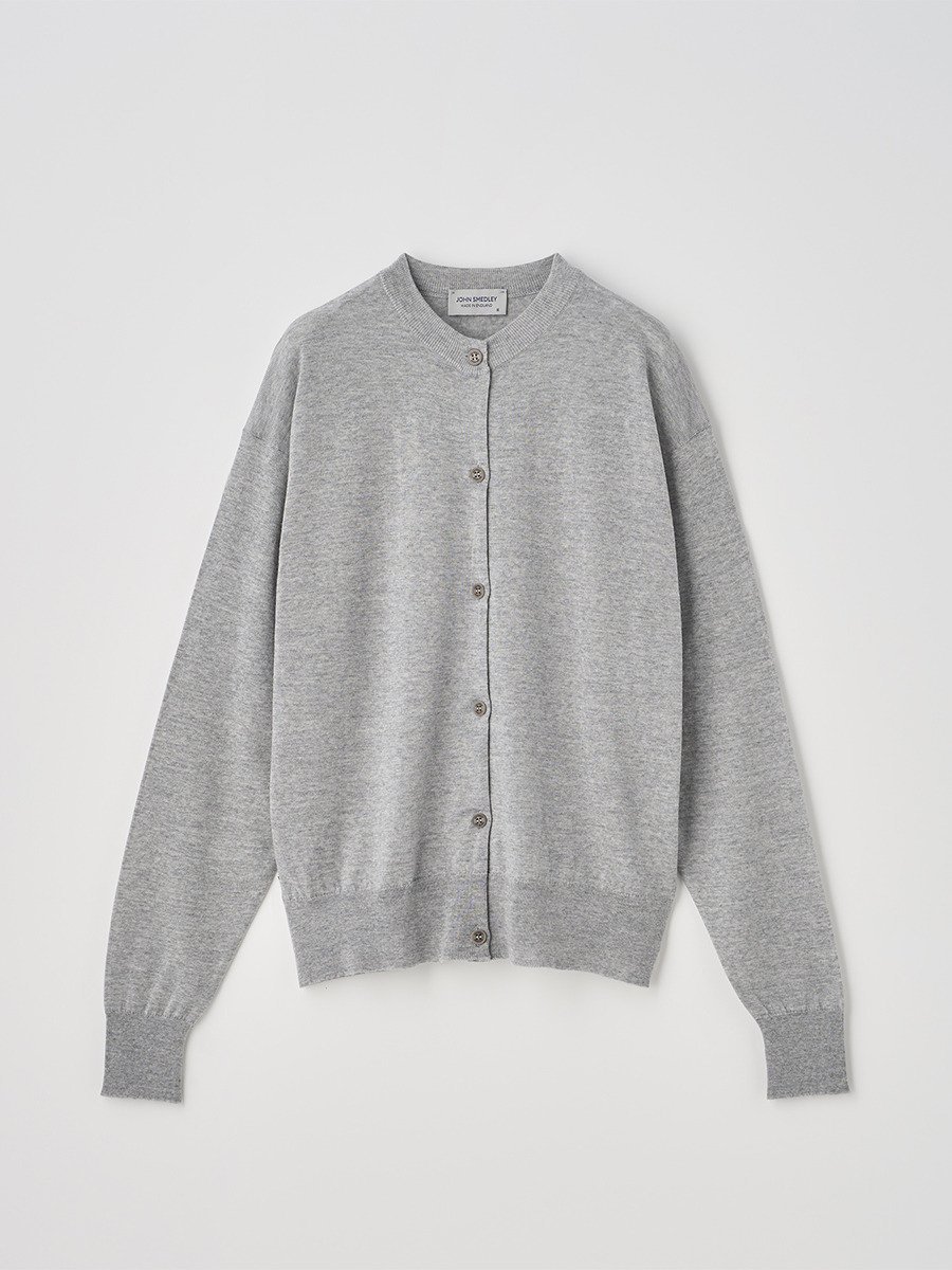 クルーネック長袖ニットカーディガン ｜ A4670 ｜ 30G COMMON FIT ジョンスメドレー トップス ニット