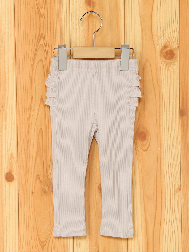 【SALE／50%OFF】petit main バックフリルレギンス ナルミヤオンライン パンツ/ジーンズ キッズパンツ ホワイト ピンク ブルー ブラウンのサムネイル