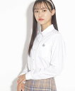 【SALE／33 OFF】PINK-latte 【卒服】ベーシックシャツ ピンク ラテ トップス シャツ ブラウス ホワイト ピンク ブルー