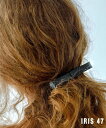 IRIS47 IRIS 47/vein note barrette ヴェインノートバレッタ MADE IN JAPAN 日本製 イリスフォーセブン セットアップセブン ヘアアクセサリー バレッタ ヘアクリップ ヘアピン ブラック【送料無料】