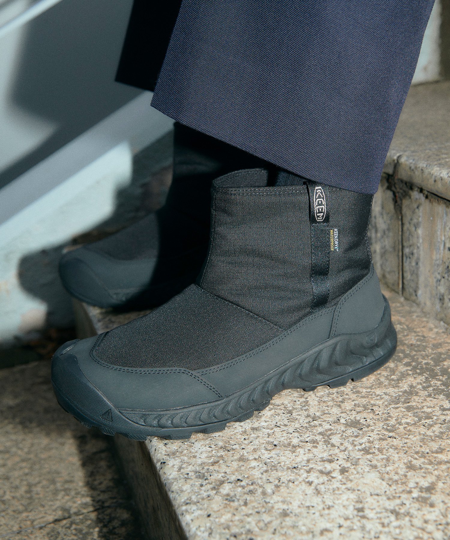 【SALE／30%OFF】KEEN MEN HOOD NXIS PULL ON WP メンズ フッド ネクシス プル オン WP キーン シューズ・靴 ブーツ ブラック【送料無料】