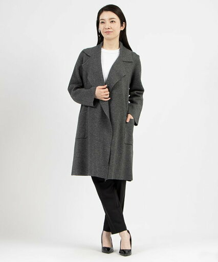 【SALE/15%OFF】MADAM JOCONDE マダム ジョコンダ MADAM JOCONDE リバーシブル編み 紡毛ニットコート マダムジョコンダ ジャケット・アウター その他のジャケット・アウター グレー ブラック【送料無料】 【SALE/15%OFF】MADAM JOCONDE マダム ジョコンダ MADAM JOCONDE リバーシブル編み 紡毛ニットコート マダムジョコンダ ジャケット・アウター その他のジャケット・アウター グレー ブラック【送料無料】