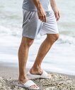 【SALE/30%OFF】1PIU1UGUALE3 RELAX 1PIU1UGUALE3 RELAX グラデーションラッシュガードショーツ シフォン パンツ その他のパンツ ブラック ホワイト ブルー【送料無料】