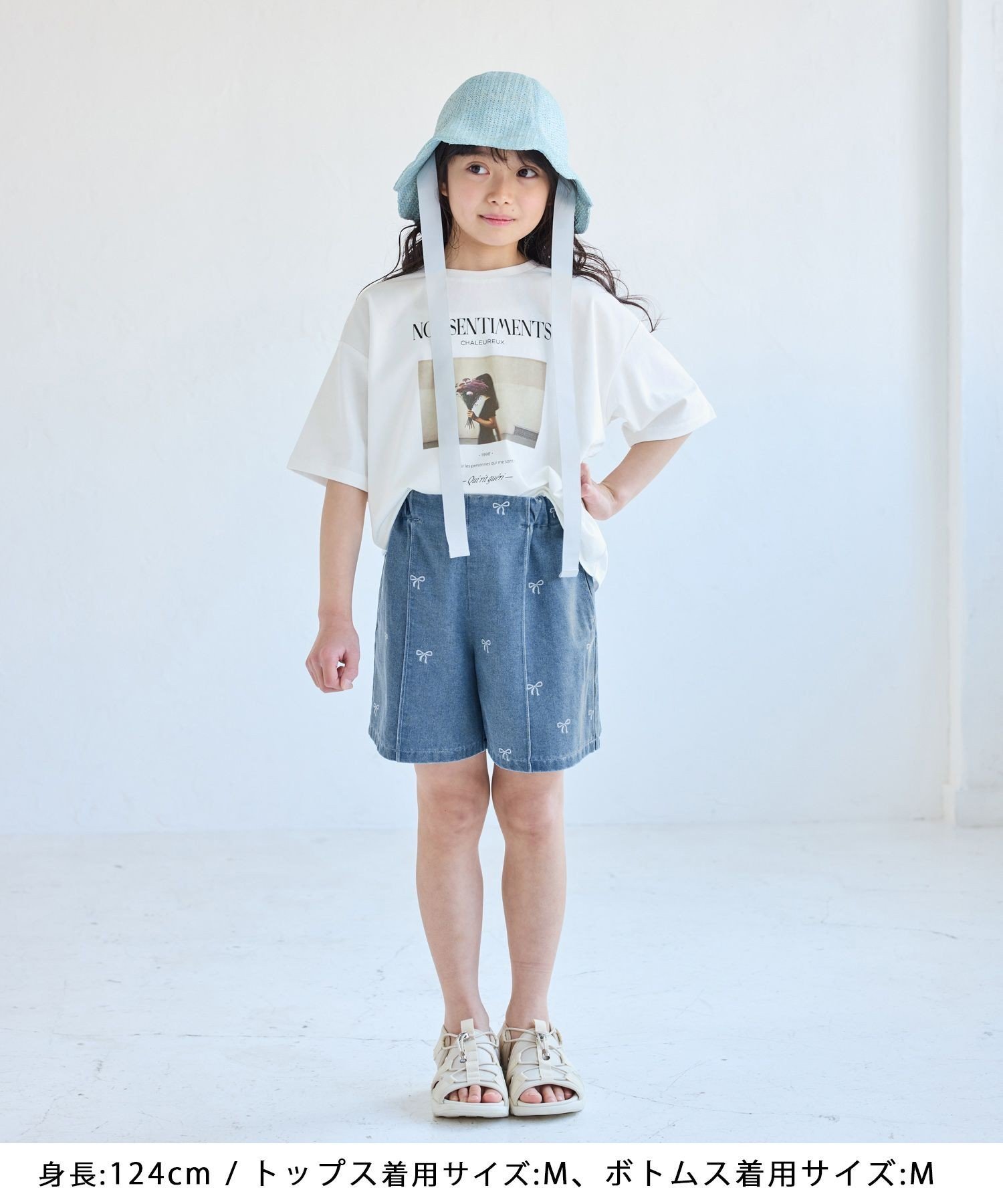 【SALE／50%OFF】ROPE' PICNIC KIDS 【KIDS/キッズ】【UVカット・洗濯機OK・接触冷感】RENUフォトTシャツ/リンクコーデ ロペピクニック トップス カットソー・Tシャツ ホワイト stylife-15009143 Rakuten Fashion サンプル画像3